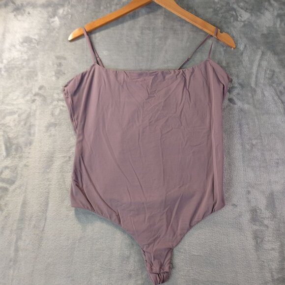SKIMS Women’s Stretch Bodysuit 3X Purple Spaghetti Strap Smoothing Shapewear Top - Picture 1 of 8
